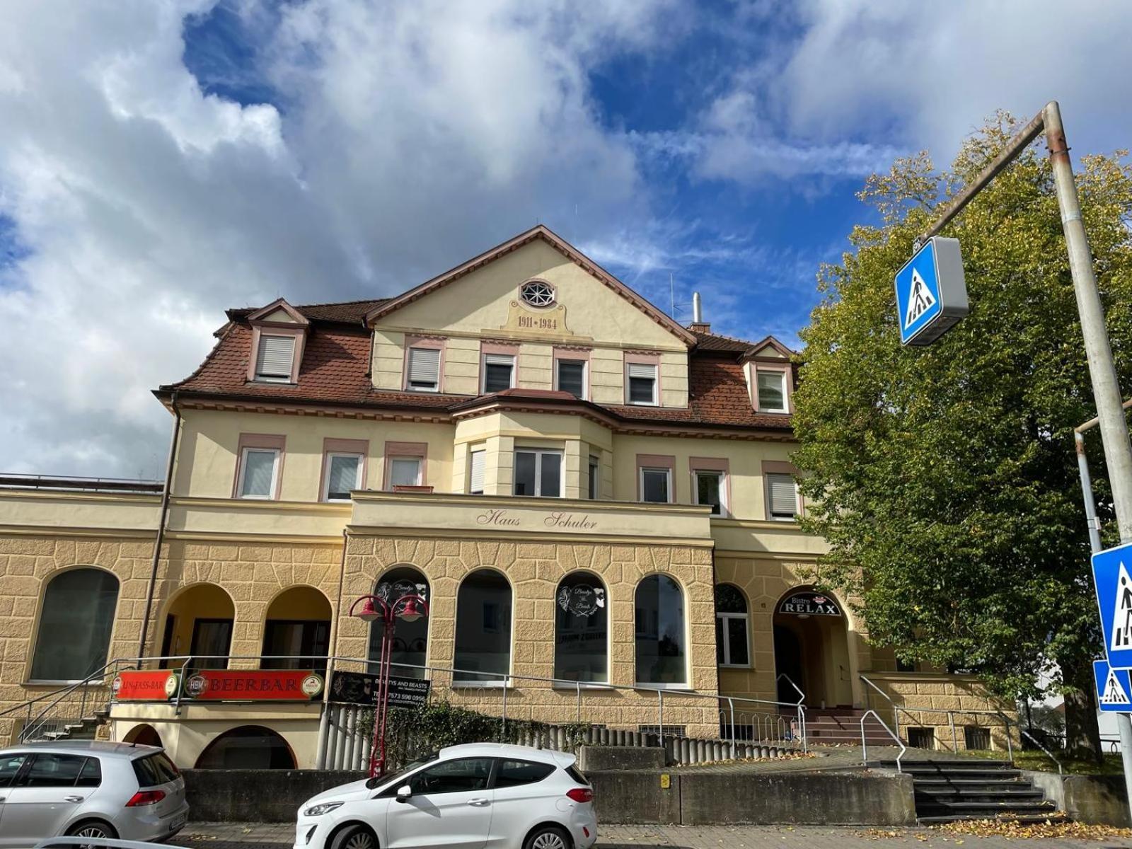 Ferienwohnung Schulerhaus Stetten am Kalten Markt Bagian luar foto